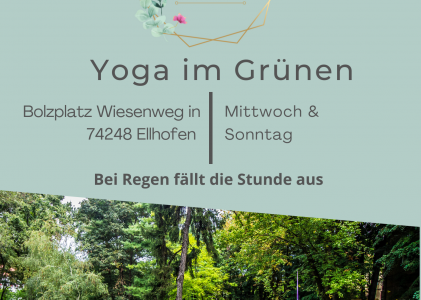 Yoga im Grünen in Ellhofen